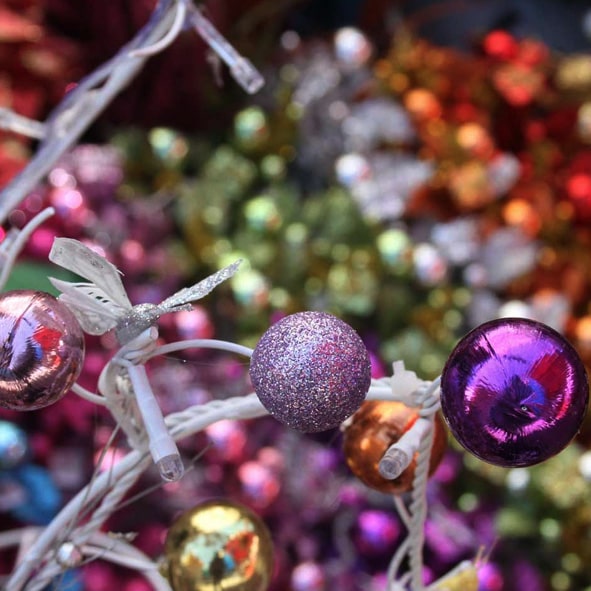 Comprar las bellas esferas de Chignahuapan